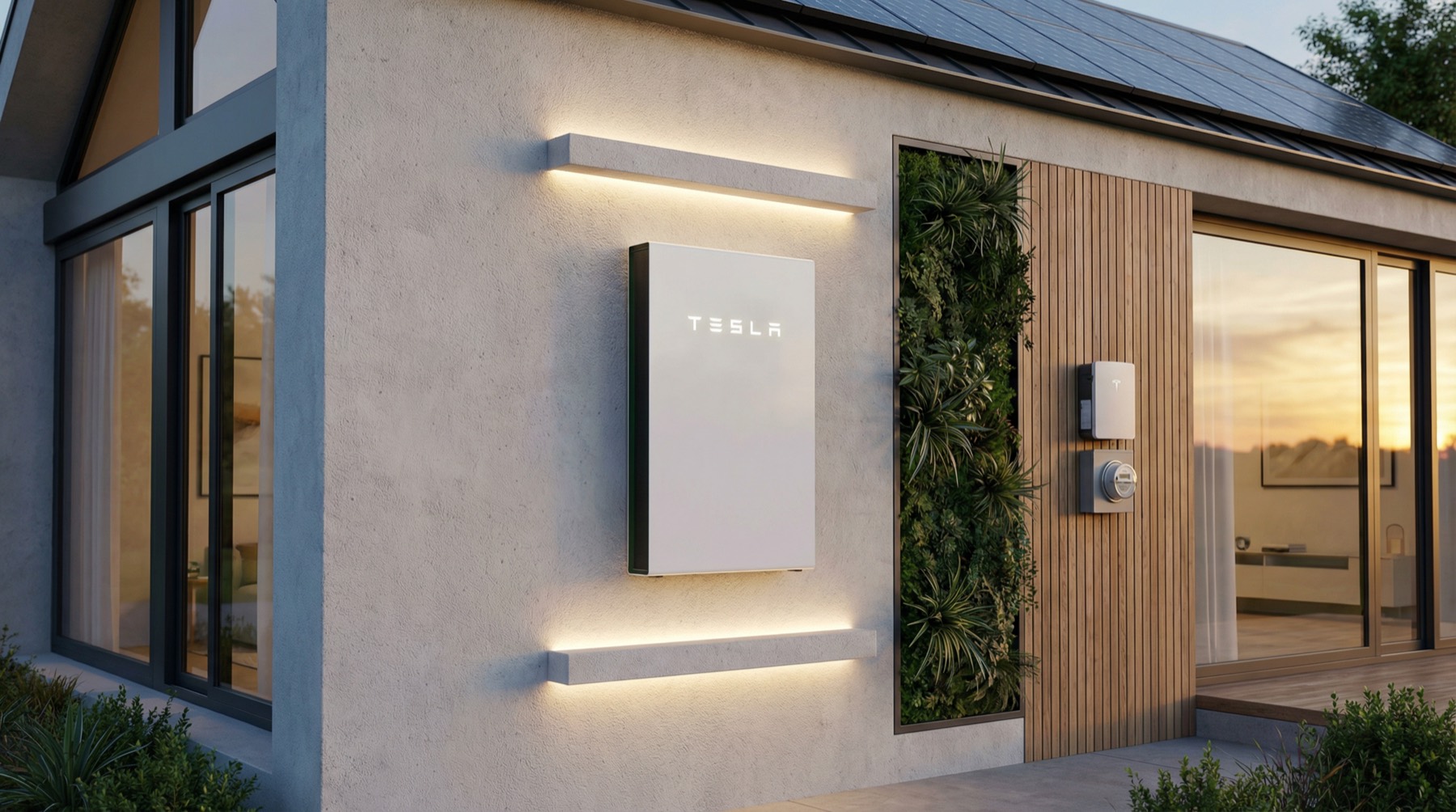 Tesla Powerwall battery installed at a home
