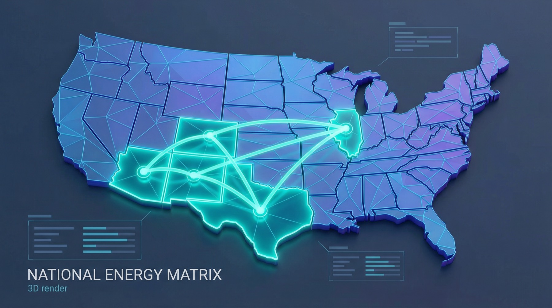 Service region map: AZ, TX, NM, CO, IL
